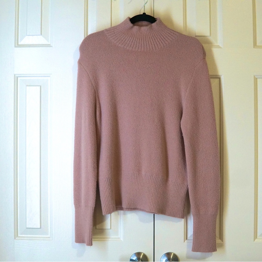Zara Turtleneck Soft feel Sweater (Size: XL; Color: Mauve/Pink)